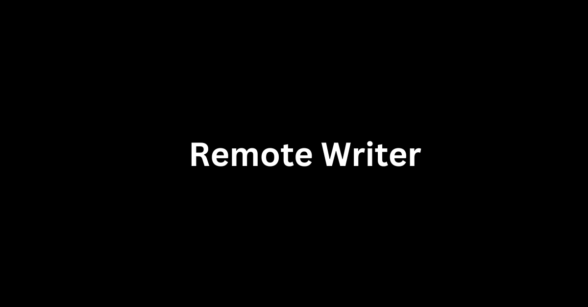 Remote Writer